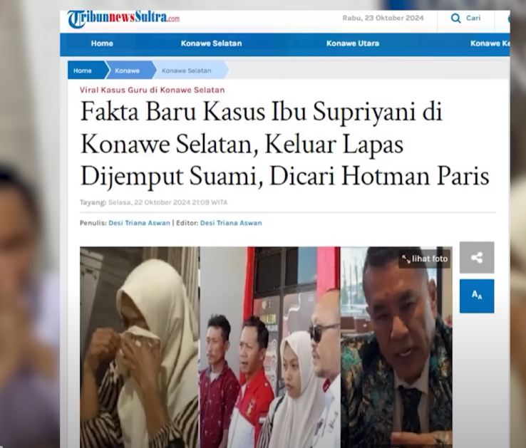 Hotman Paris Bantu Guru Honorer Supriani