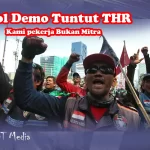 Ojol Demo Tuntut THR