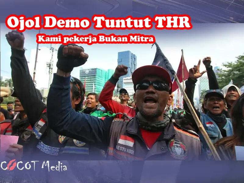 Ojol Demo Tuntut THR